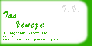 tas vincze business card